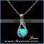 Fashionable Luminous Necklace Glow In Dark Hollow Heart Pendant Necklace