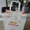 free sample warp and weft paper material new design custom cheap recycel ribbon handle snack recycle paper bag