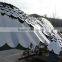 modern metal high polish stainless steel eagle sculpture