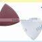 Peltate aluminium oxide sanding cloth