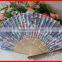 New arriving bamboo foldable fabric fan for gift