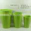 spring green oval ceramic flower pot
