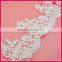 Bridal accessory white lace embroidery trim WTPA-016