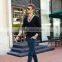 Custom 100% Cotton Black Basics V-neck T-shirt for Man