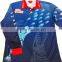 Sublimated printing custom fishing shirt, buttons on collar, comfortable rid fabric on wrist