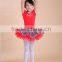 flower embroidered girl tutu dresses kids girl dress for summer dance activities kids tutu training dress