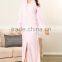 Women plain with pocket cheap fleece pajamas