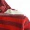 kids fashion red striped zipper collar long sleeve knitting pattern pullover sweater for boy