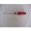 Red color strip acetate handle screwdriver