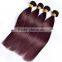 Peruvian Virgin Hair 4 Bundles Deals 99J Wine Red Straight Hair 100% Human Hair Weft Weaves Pure Color