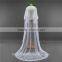 2017 wholesale Wholesale White Wedding Lace Bridal Veils Fashionable long Tulle HL09