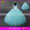 Plus Size Sweetheart Straps Bling Beads Western Pattern Blue Quinceanera Dresses Ball Gown