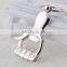 High Quality Stainless Steel Custom Palm Shape Beer Bottle Opener with keychian