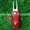 large switchblade golf divot tool ball marker / custom switch divot tools