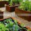 Rectangular Corten Steel Planters Flower Bed Customized