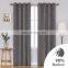 Silver Foil Printed blackout curtain grey colour for livingroom