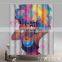 2020 Best Seller Products Iridescent Glitter Black Girl Magic Printing Shower Curtain with African Afro Queen Style