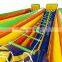 Double Lane Jacobs Ladder Wipeout Game Interactive Inflatable Twister Climbing Ladder For Sale