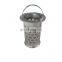 Portable stainless steel oil filter cartridge basket filter