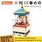 DIY Wooden Puzzles Wind Up Carousel Music Box Kids Toys