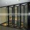 Commercial double glazed glass panel sliding folding door