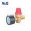 CE approved FM approved Brass material safety valve for water heater