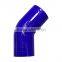 All Sizes High Temperature Automobile 45 Degree Silicone Elbow