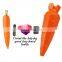 carrot shaped treats dog toy accept custom color pet toy TPR non-toxic and durable pet products