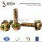 cross recess pan head torx head sem screw with serrated lock washer