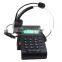 Professional call center communication dial pad headset telephone with rj11 plug cable