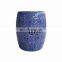 Home furniture high quality ceramic porcelain antique blue and white stool