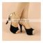 Cheap price ladies high quality platform high heeled sandals with ankle strap peep toe heel shoes