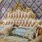 China antique gold master bed room furniture bedroom set luxury royal