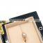 High-end luxury black wooden jewelry ring box wood
