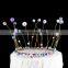 New Fashion Fairy Style Crown Seaweed Shape Tiaras Pearl Decor for Wedding Party Baking Cake Topper Crown
