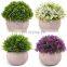 Hot Sale Set 4 Artificial Grass Bonsai Mini Artificial Potted Plants Natural Plant For Indoor Home Decoration