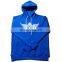 2022 Latest design long line kangaroo pocket loose fit pullover Hoodies Sweatshirts Royal Blue hoodie manufacturer custom