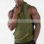 Custom Loose plus size hooded training running jumper quick-drying men sports sleeveless hoodies