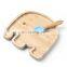 Natural Ecofriendly Reusable Animal Shaped Design Bamboo Kids Plate