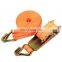 Tie Down 5000kg 50mm Width Double J Hook Orange Cargo Lashing Straps