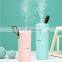 2021 USB Charger Car Humidifier 7 Color Lights Ultrasonic Mist Spray Portable Mini Handheld Air Humidifier For Baby Room