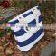 Latest Great Bridesmaid Gift Canvas Stripes Nautical Beach Bag