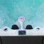 Modern Design 7m Swim Spa Low Height Semi-Ingroun Rectangular Shape Square Pattern 6-People Capacity Acrylic Material Villas