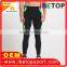 Custom 86% polyester 14% spandex dry fit men sports wear running tights