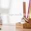 Personalized Bamboo Desk Accessories, bamboo pen pot