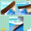 Plastic flexible strip brush with self-adhesive for bottom door