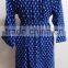 Blue Indigo Designer Cotton Kimono Women Robe Sexy Casual Nighty from India