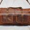 Real Goat Leather Vintage Gym Duffel Bag Travel Luggage Bag Shoulder Bag