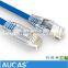 Taiwan Manufacture RJ45 Flat UTP Cat6 24AWG Strain Copper Network Patch Cord With CE/RoHS Printed On Cable