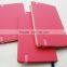 pink pvc leather cover cheap custom notebooks